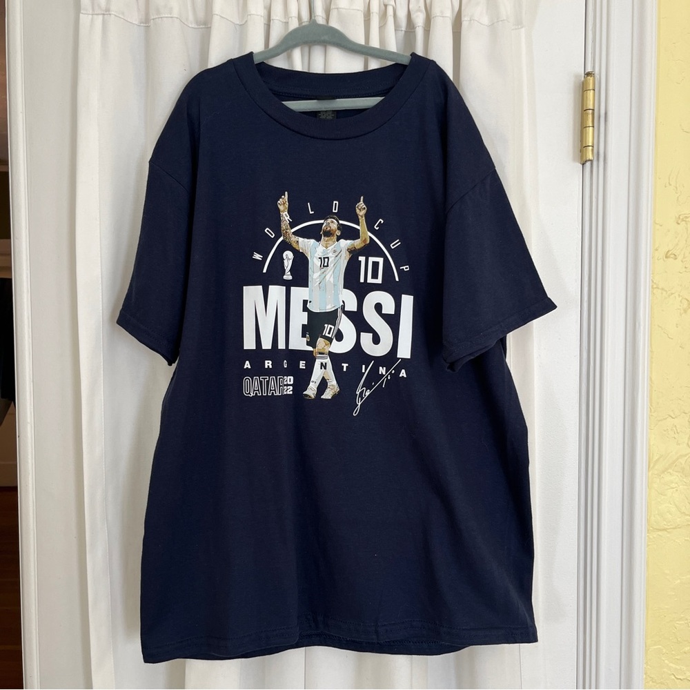 boys graphic t shirt soccer world cup qatar 2022 messi t shirt